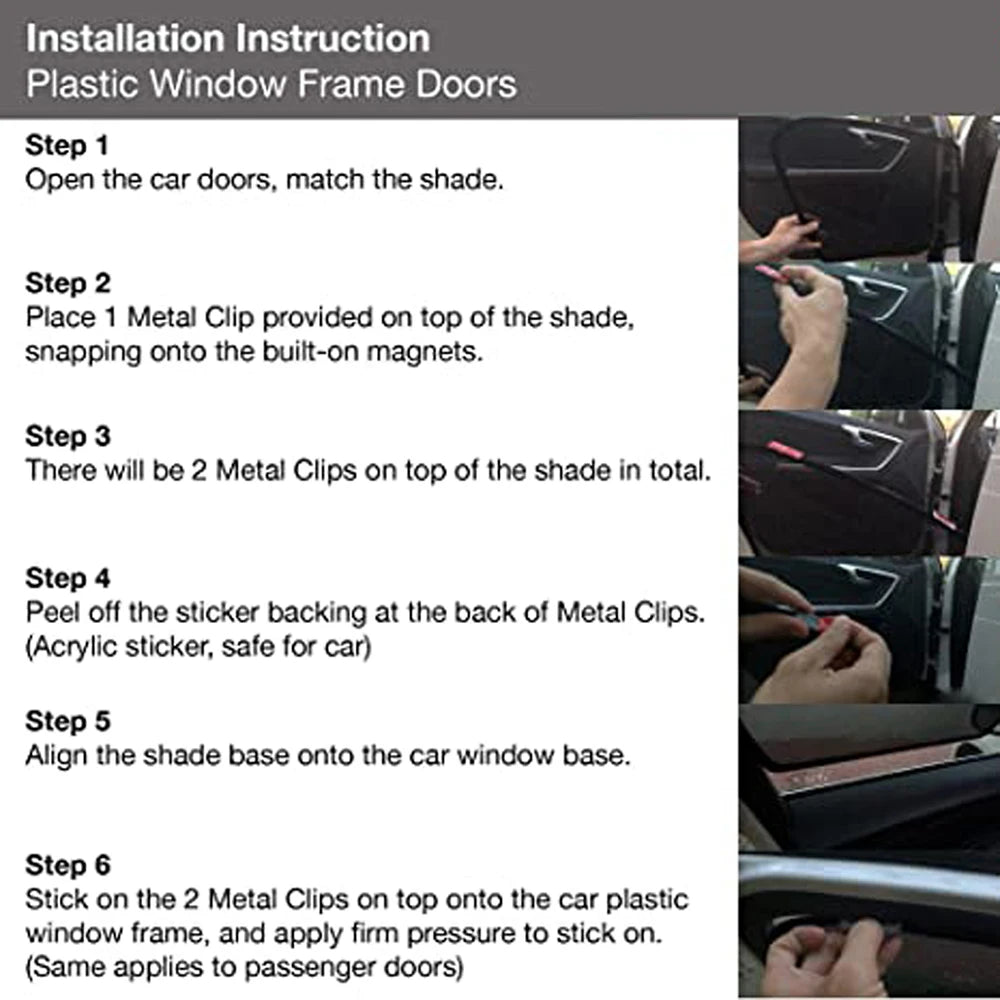 Magnetic Car Sunshade For Fiat Front Windshield Curtain