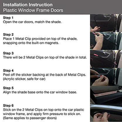 Magnetic Car Sunshade For Fiat Front Windshield Curtain