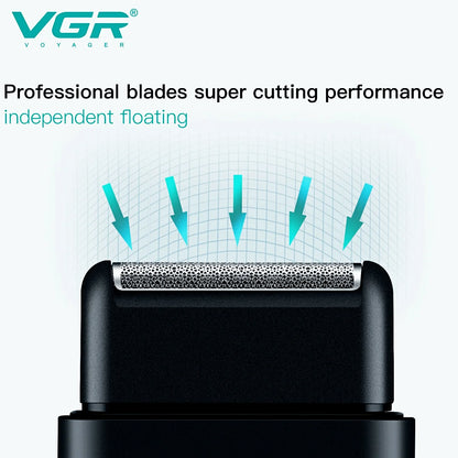 VGR Electric Shaver Professional Beard Trimmer Razor for Men V-390