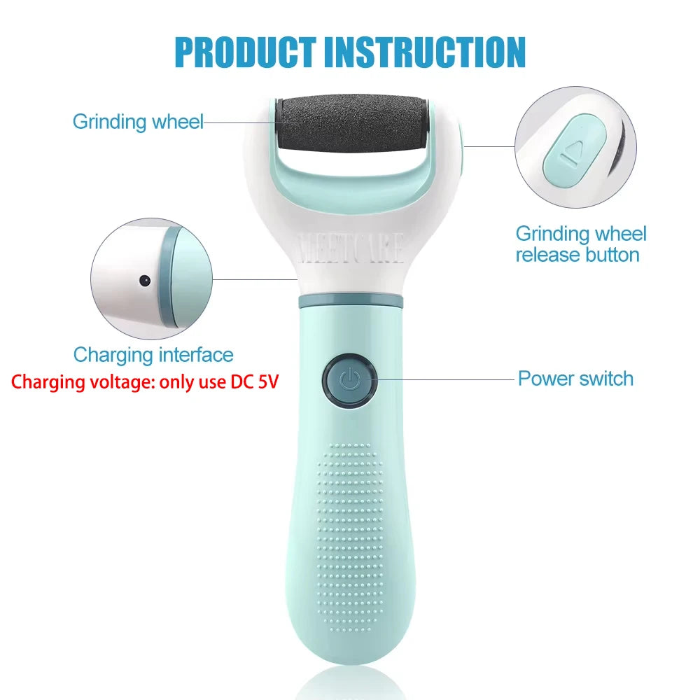 Electric Foot Grinder Remover Dead Skin Professional Grinding