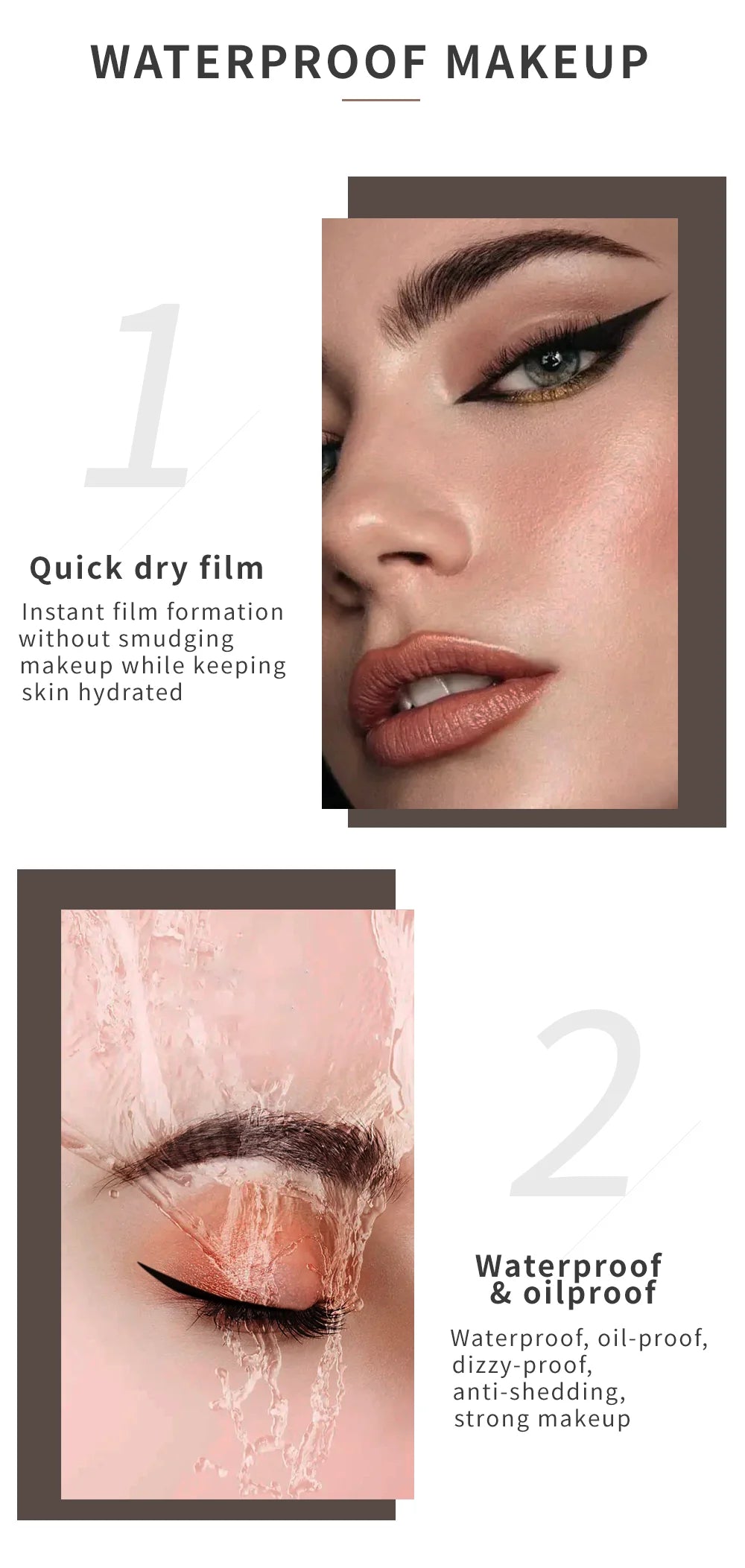Eyebrow Gel Brow Cream Waterproof Smudge proof Long-lasting