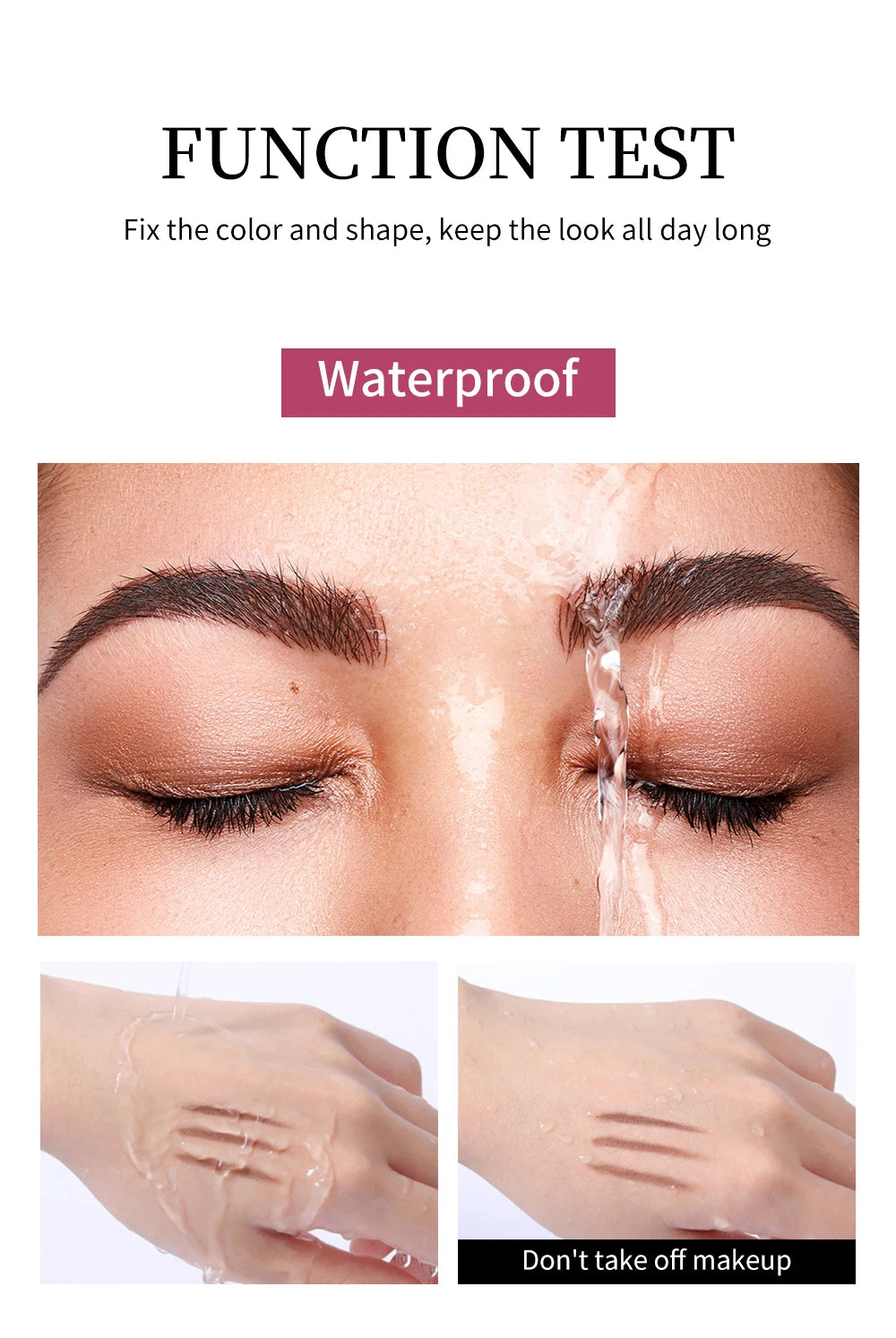 Eyebrow Gel Styling Liquid Colorless Transparent