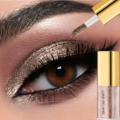Pearly Liquid Eyeshadow Natural Smokey Silver Shimmer