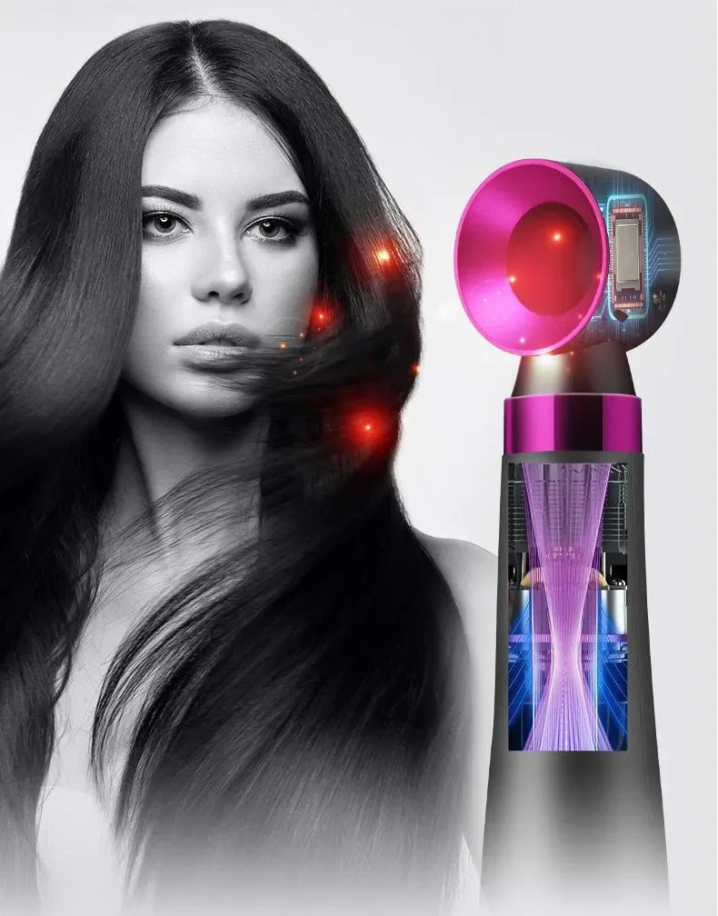 Five in one hair dryer hot air comb electric curly hair straightener