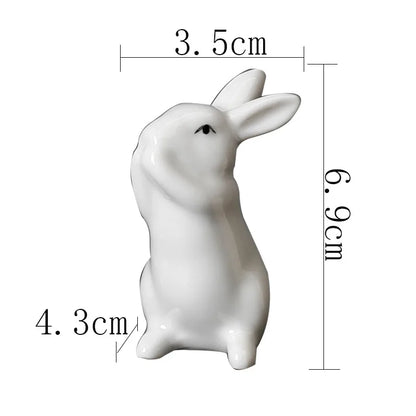 Cute Miniature Bunny Figure Home Decoration