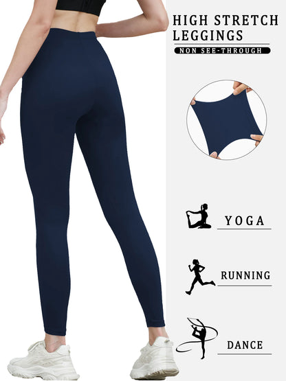 Plus Size Women's Leggings with Super Soft Fabric - High Elasticity