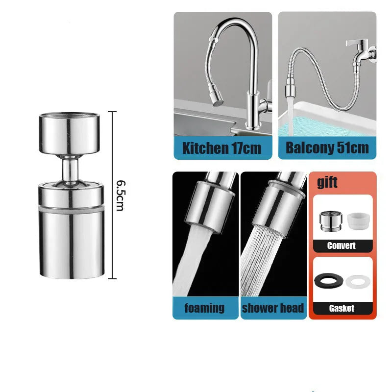 Stainless Steel Universal 1080° Rotation Faucet Sprayer