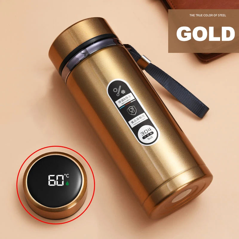 Stainless Steel Thermos Bottle with LED Temperature Bottle