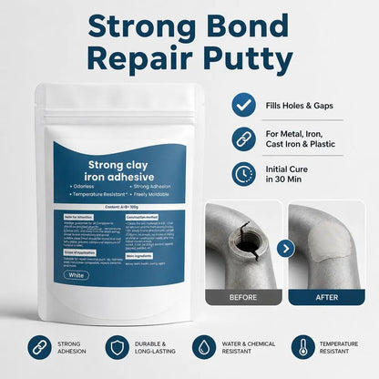 New White Metal Repair Putty Strong Bond Hole Filling