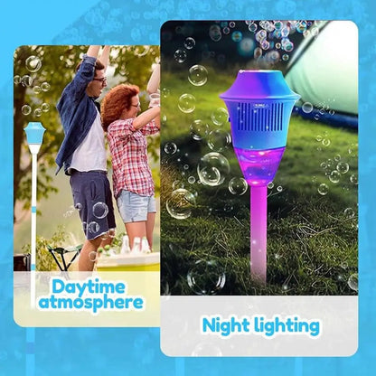 Bubble Machine Stand Automatic Bubble Maker with Night Light