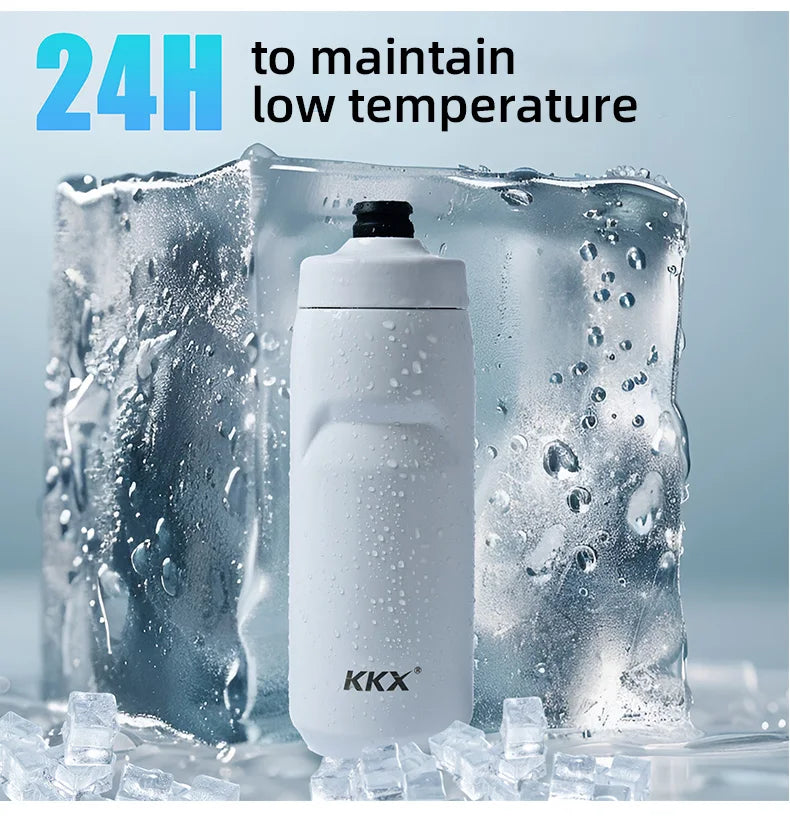 KKX 6 Layer Warm Insulated Cycling Water Bottle