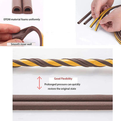 Door Insulation Seal Strip Tape Self-adhesive Acoustic