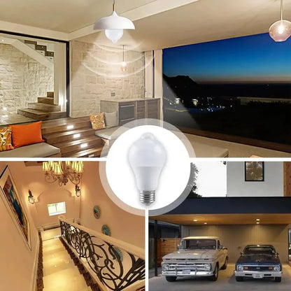 PIR Motion Sensor LED Light Bulb 12W E27 Smart Bulb