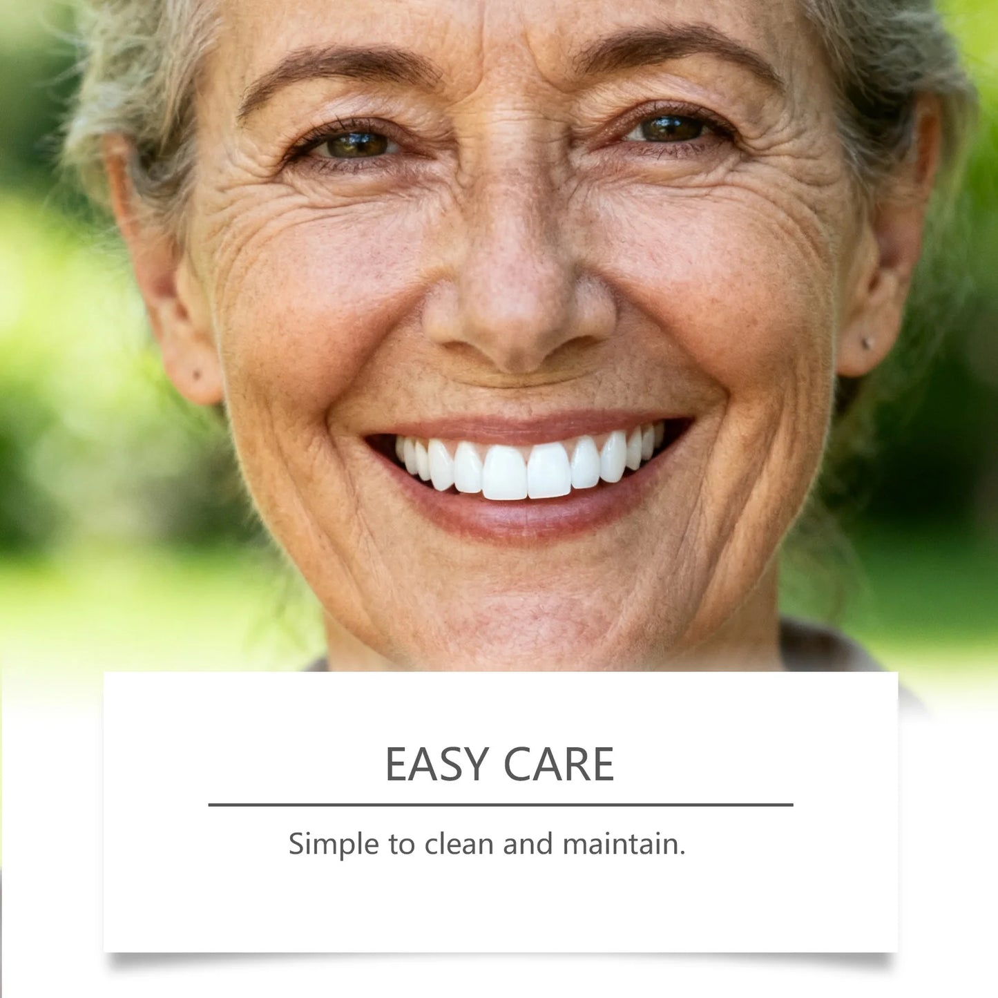 Dentures Full Set Natural Upper Lower Braces Silicone Denture Set