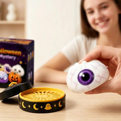 Soft Squishy Dumpling Toy With Halloween Theme Box