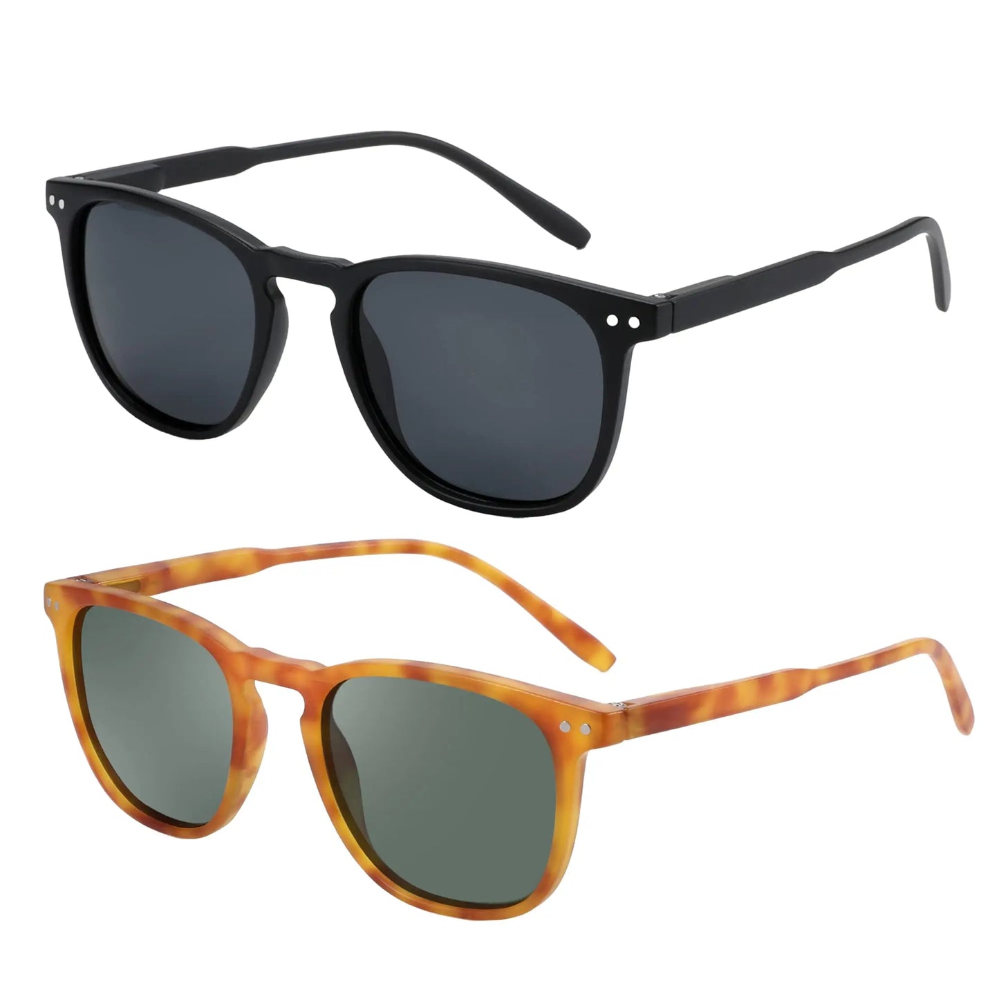 Retro Small Round Polarized Sunglasses Men Women Lightweight