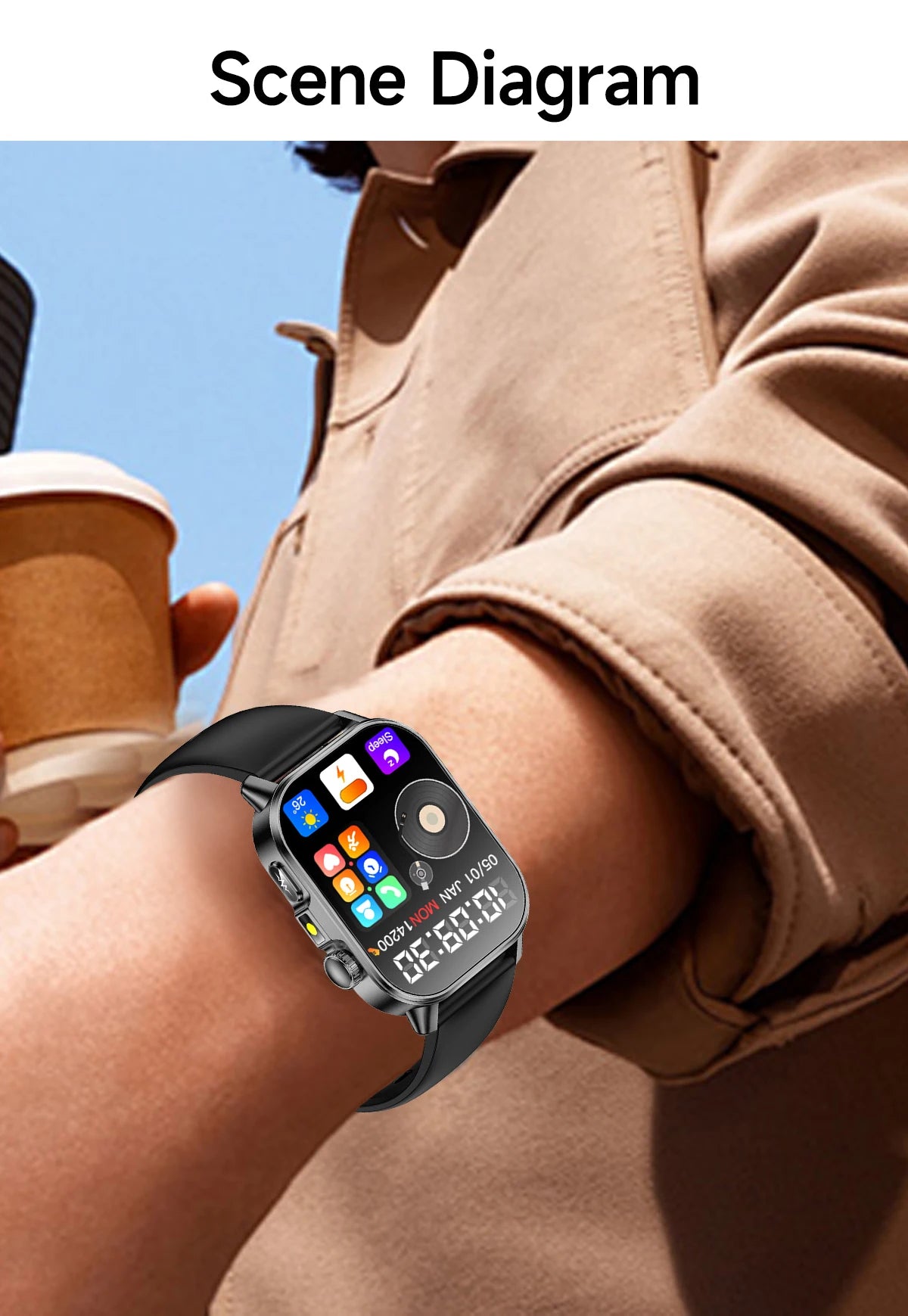 New ECG+PPG Smart Healthy Diagnosis Surveillance For Men