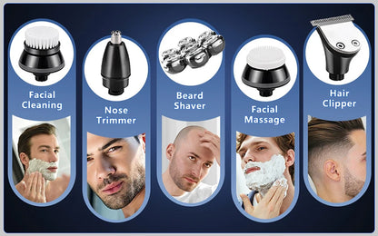Electric Shaver 7D Floating Cutter Head Base Men Beard Trimmer