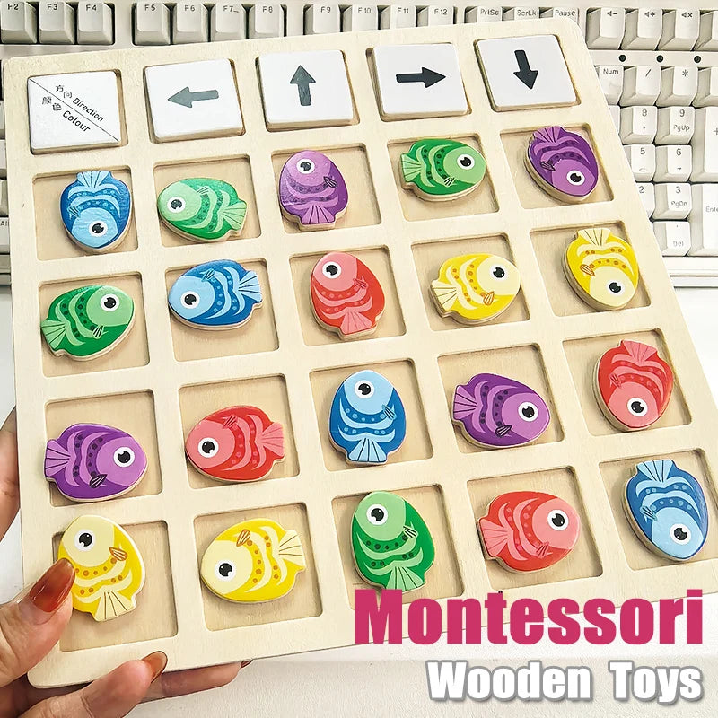 Wooden Montessori Toys Children's Logical Thinking Training