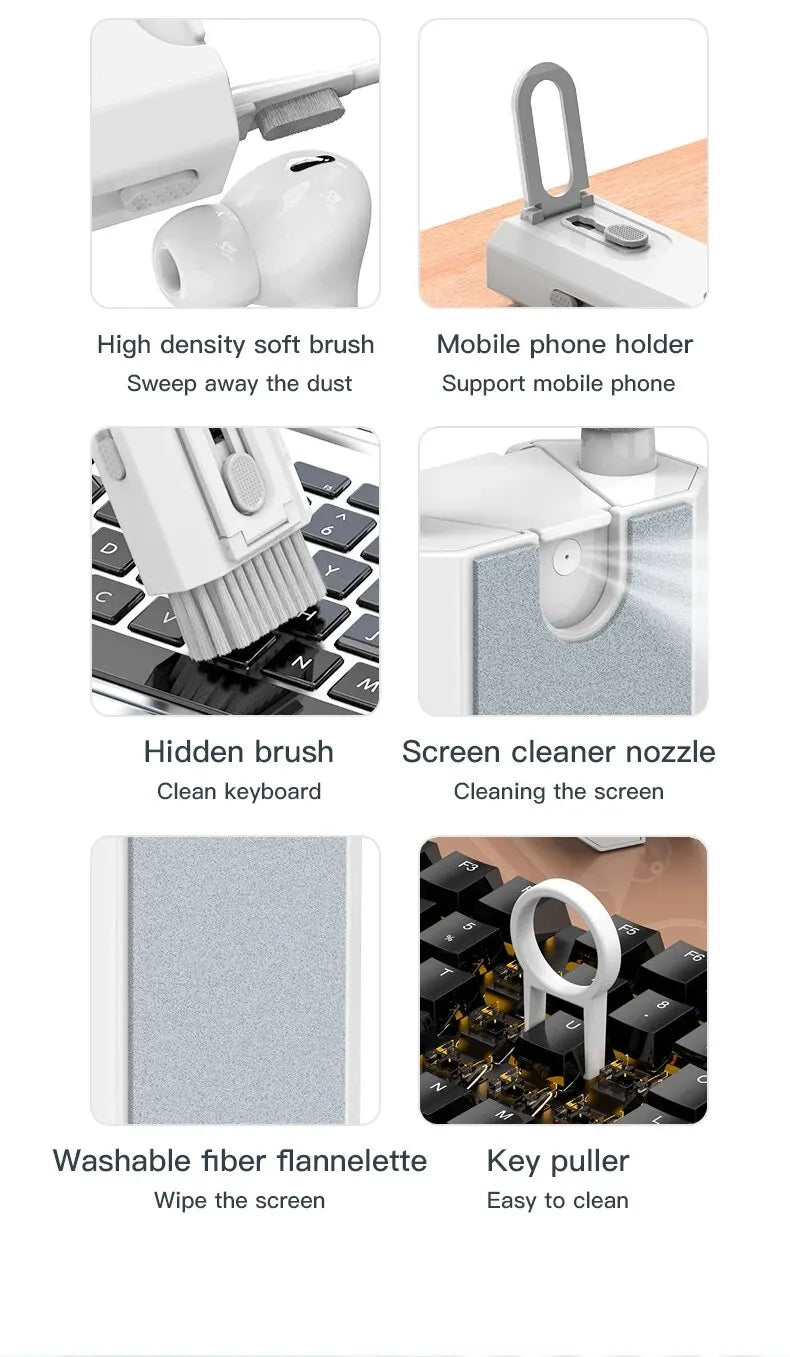8 IN 1 Cleaning Kit Keyboard Cleaner For AirPods iPhone Cleaning Tools