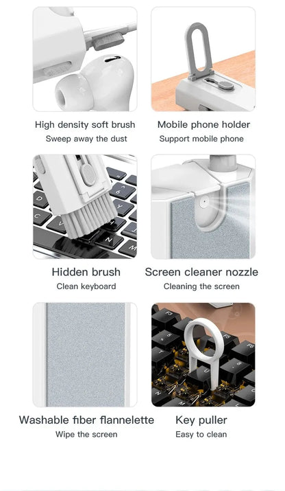 8 IN 1 Cleaning Kit Keyboard Cleaner For AirPods iPhone Cleaning Tools