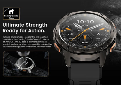 Original KOSPET TANK T3 Smart Watch For Men Military
