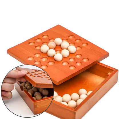 1 Set Europe Board Game Single Chess Peg Solitaire