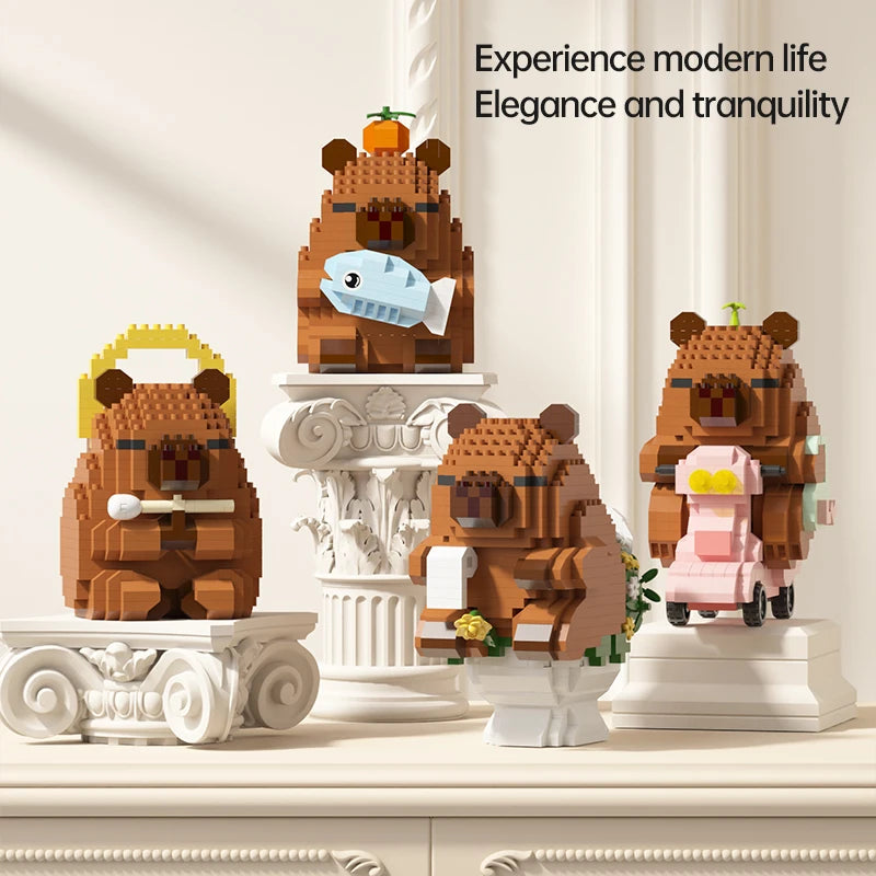 Cute Capybara Block Figure - Desktop Decor Model