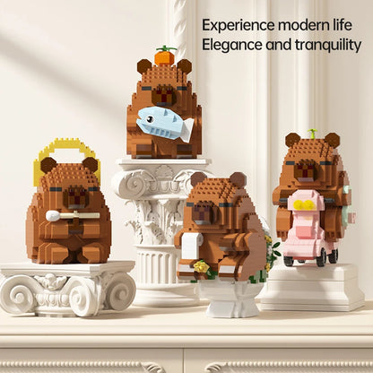Cute Capybara Block Figure - Desktop Decor Model