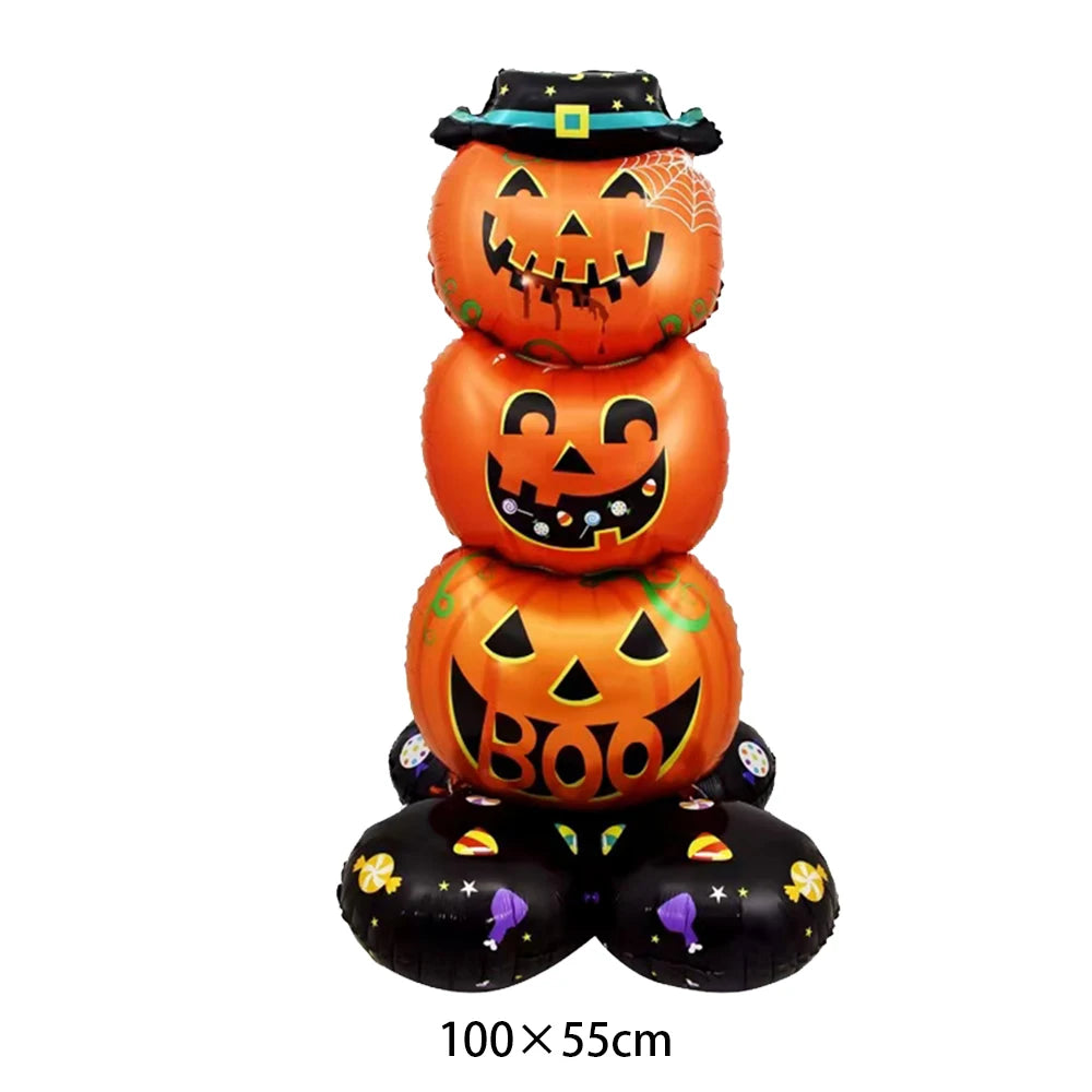 Halloween Balloon Decoration Halloween Black Spider Balloon Giant Skull Skeleton Balloon