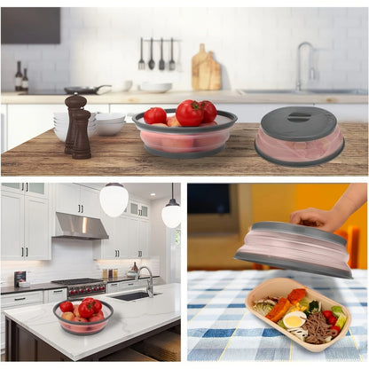 Microwave Splatter Cover Foldable Fresh-keeping Heat Cover