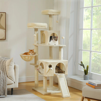 Cat Tree with Scratching Posts, Cat Tower Furniture