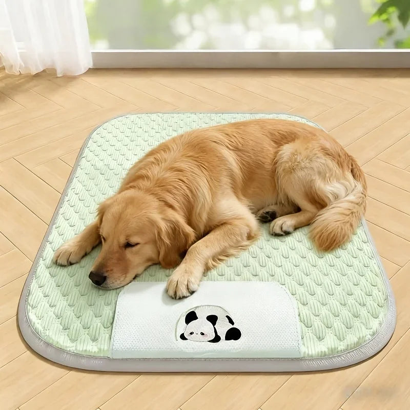 Dog Cooling Mat Made From Ice-bean-textured Fabric