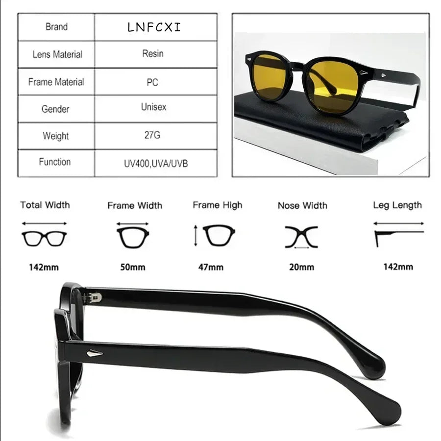 JNPCXI Quality New Retro Round Sunglasses Women