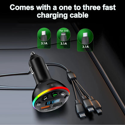 Bluetooth 5.0 FM Transmitter Car MP3 Modulator Player Handsfree
