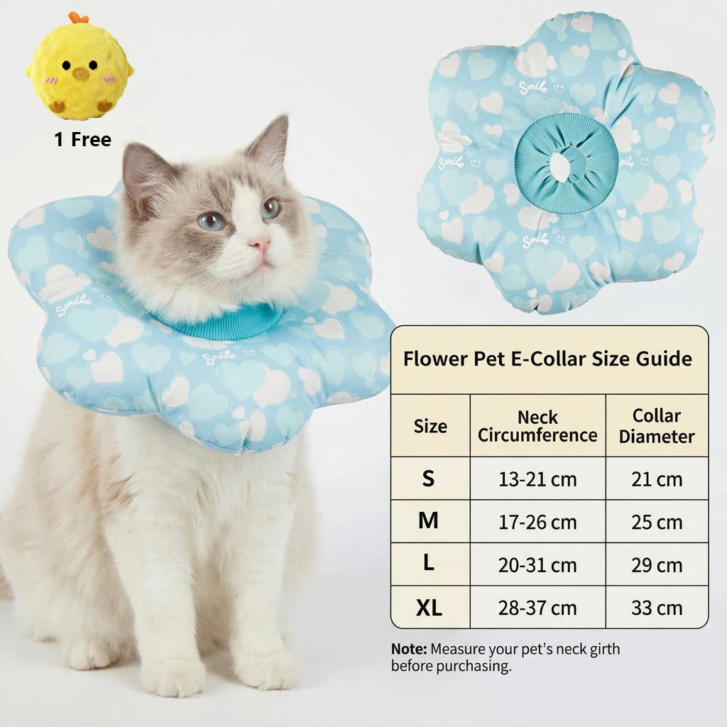 Soft Elizabeth Recovery Collar for Cats Dogs - Anti-Lick Bite Protection Cone
