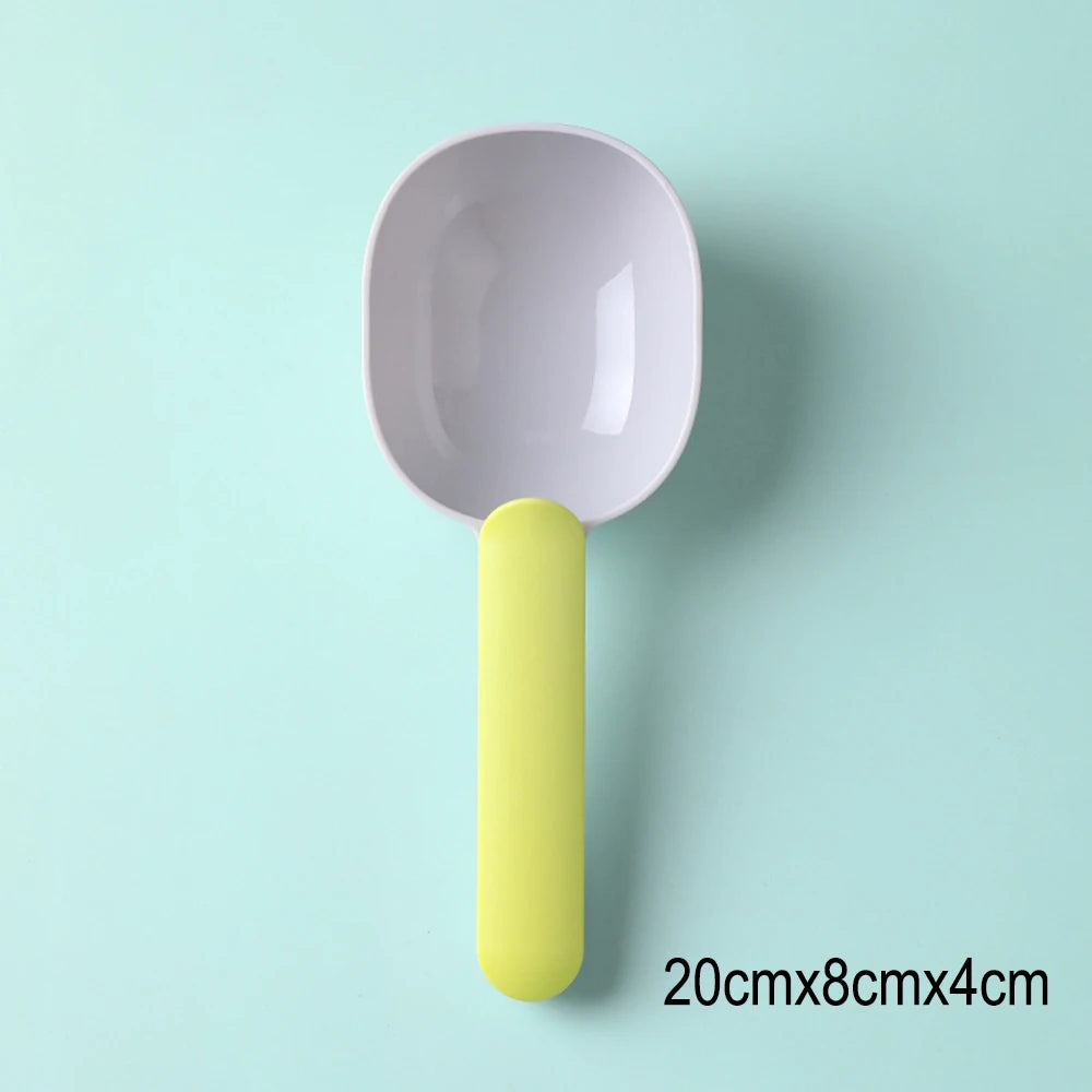 Pet Food Shovel with Sealing Bag Clip Spoon Multifunction
