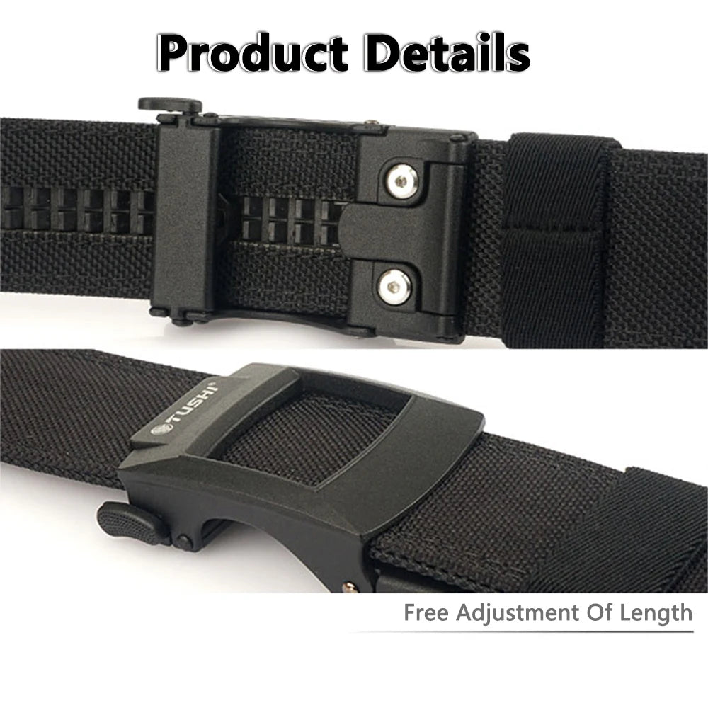 Men's Belt Outdoor Multi Function Alloy Buckle Tactical Belt