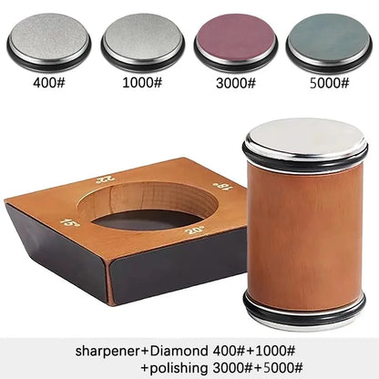 4-Angle Magnetic Wood Rolling Knife Sharpener