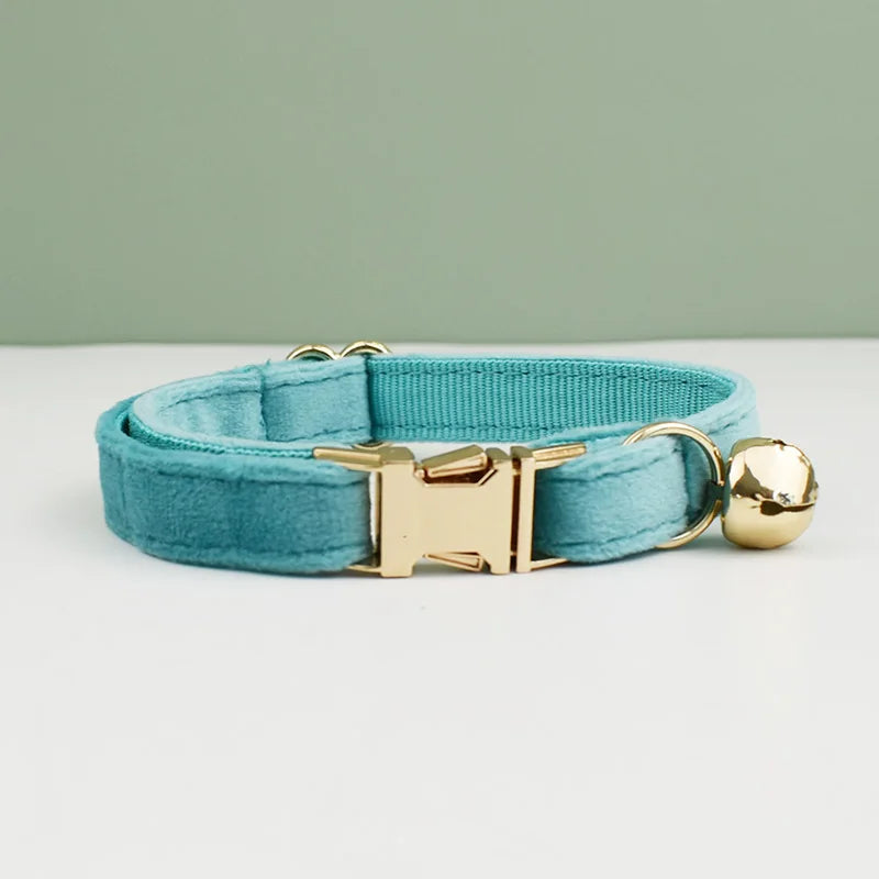 Velvet Cat Collar Bowknot Personalized Collar