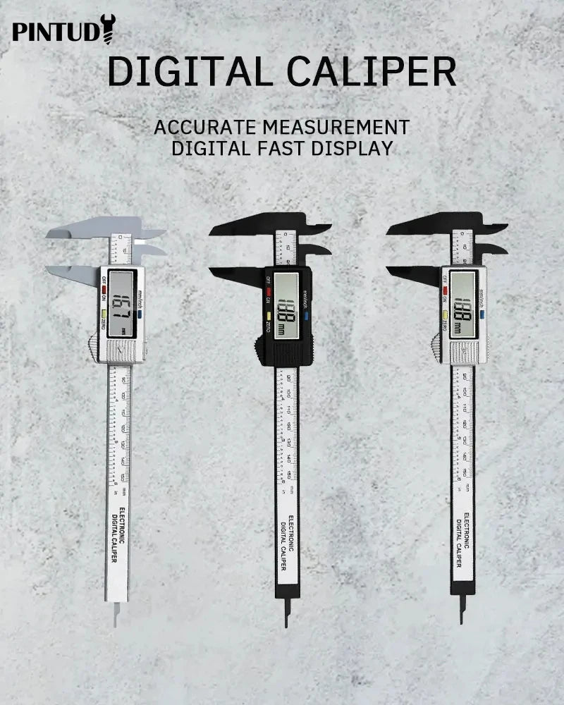 1PC Plastic Vernier Caliper Digital Display Caliper Measuring Tool