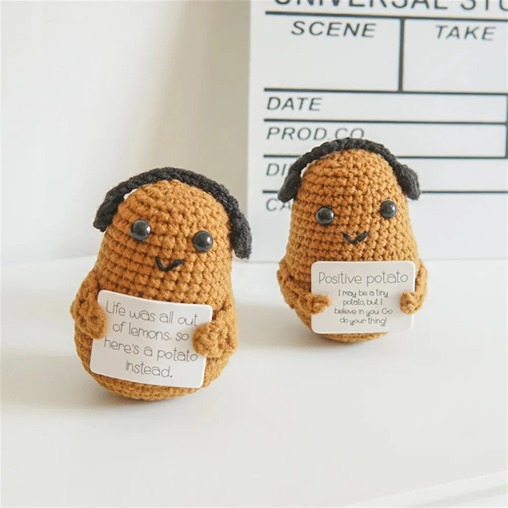 Positive Energy Potato Doll Home Decoration Mini Plush Knitting Wool