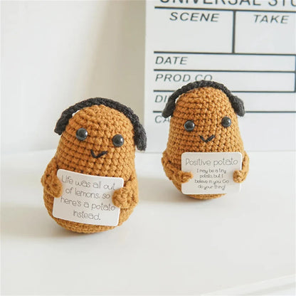 Positive Energy Potato Doll Home Decoration Mini Plush Knitting Wool