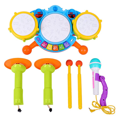 Kids Drum Set Toddlers 1-3 Musical Baby Educational Instruments