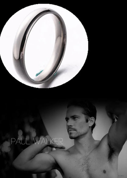 Simple 4mm 6mm Titanium Ring Women Men Prevent Allergy