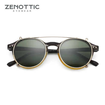 Steampunk Style Clip On Sunglasses for Men Women