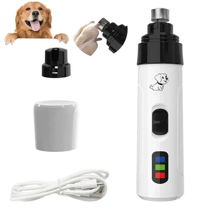 Electric Pet Nail Clippers USB Rechargeable Nail Grinder