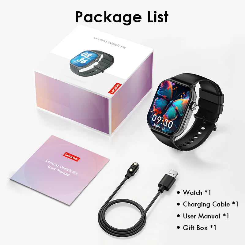 Original Lenovo Smart Watches Sports Fitness Watch Heart Rate