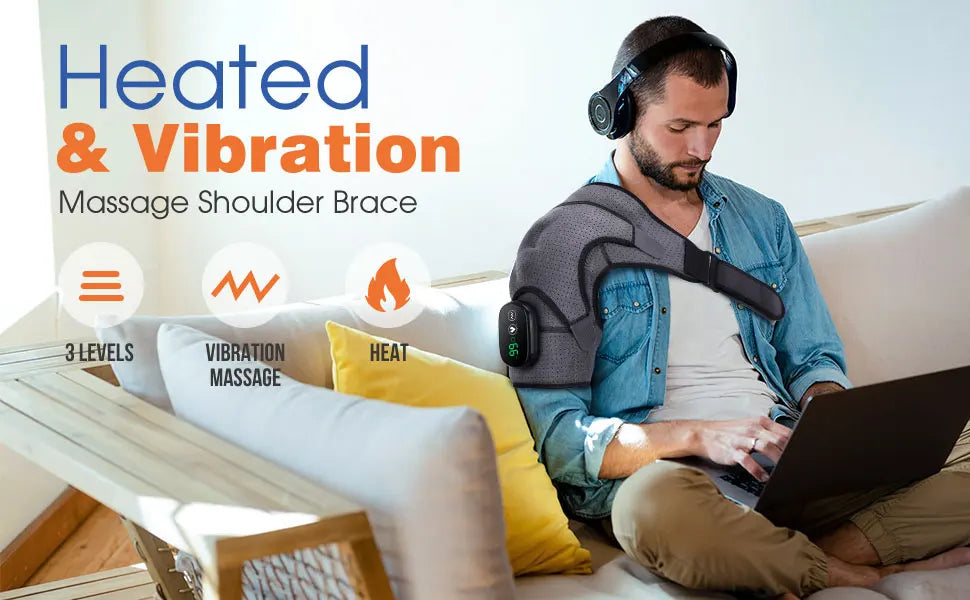 Electric Heating Shoulder Brace LED Display Vibration
