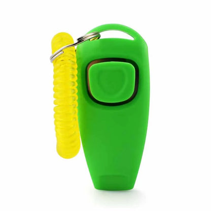 2 In 1 Pet Clicker Dog Training Whistle Answer Card